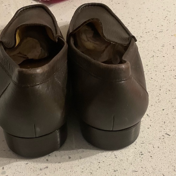 Cole Haan Dark Brown Leather Slip-On Loafers - Picture 3 of 6